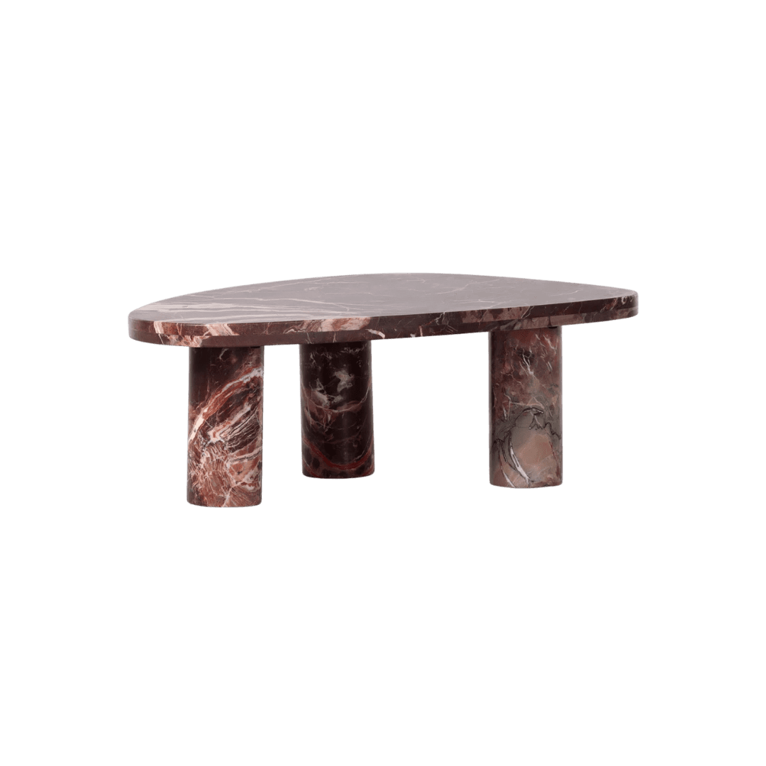 marble coffee table purple