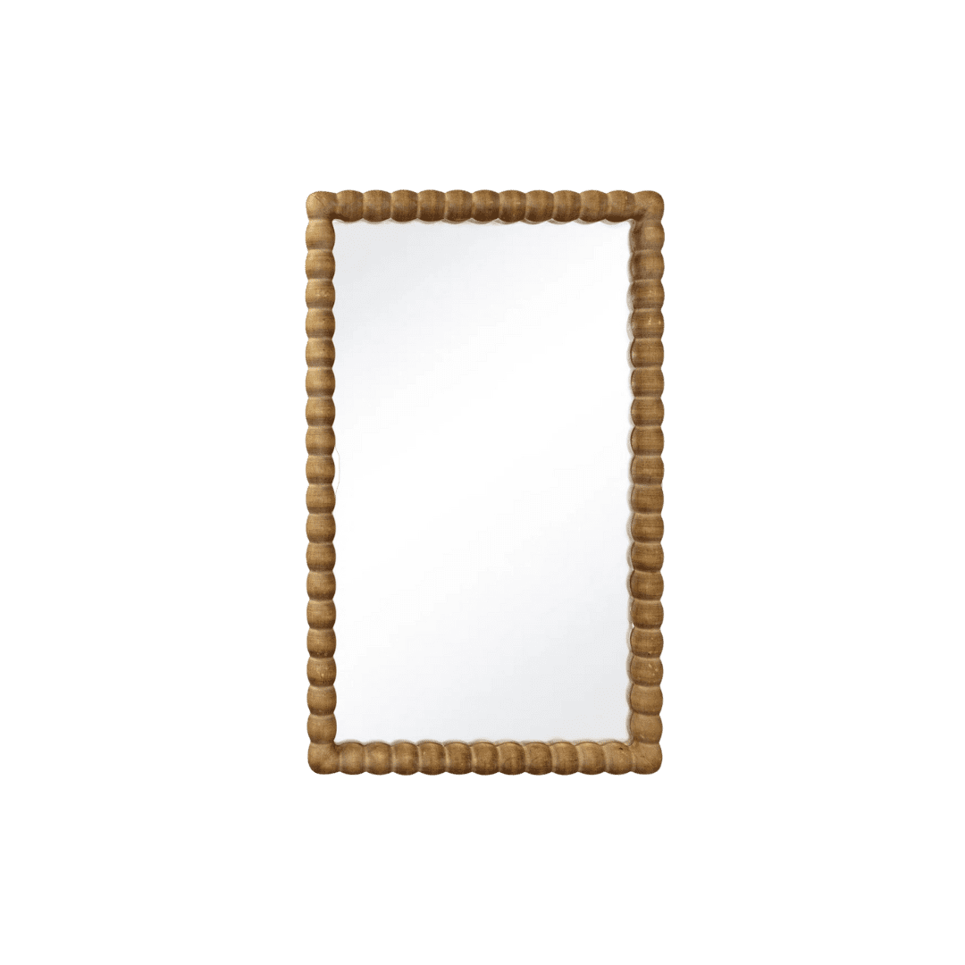 Bobbin wall mirror