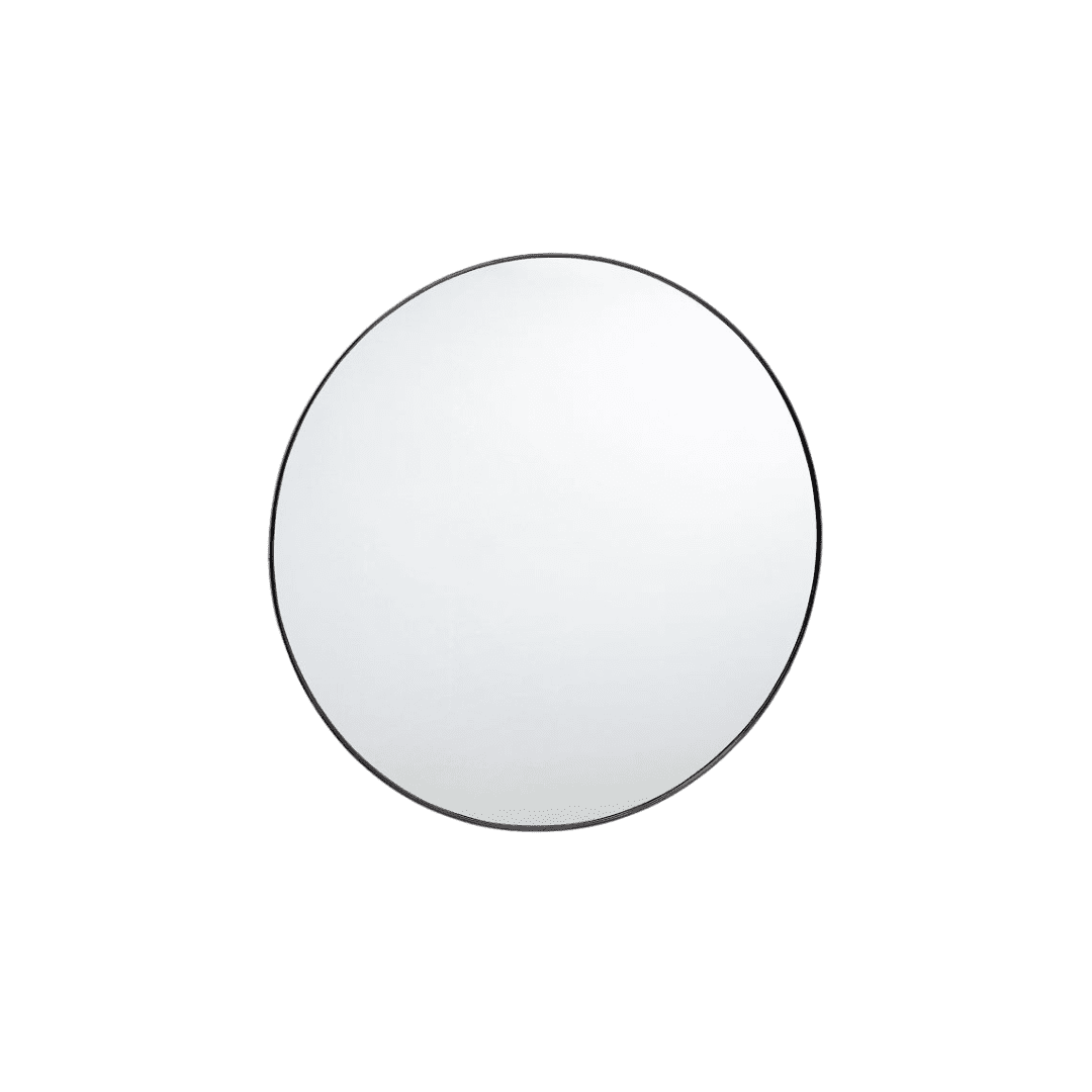 Circular metal mirror