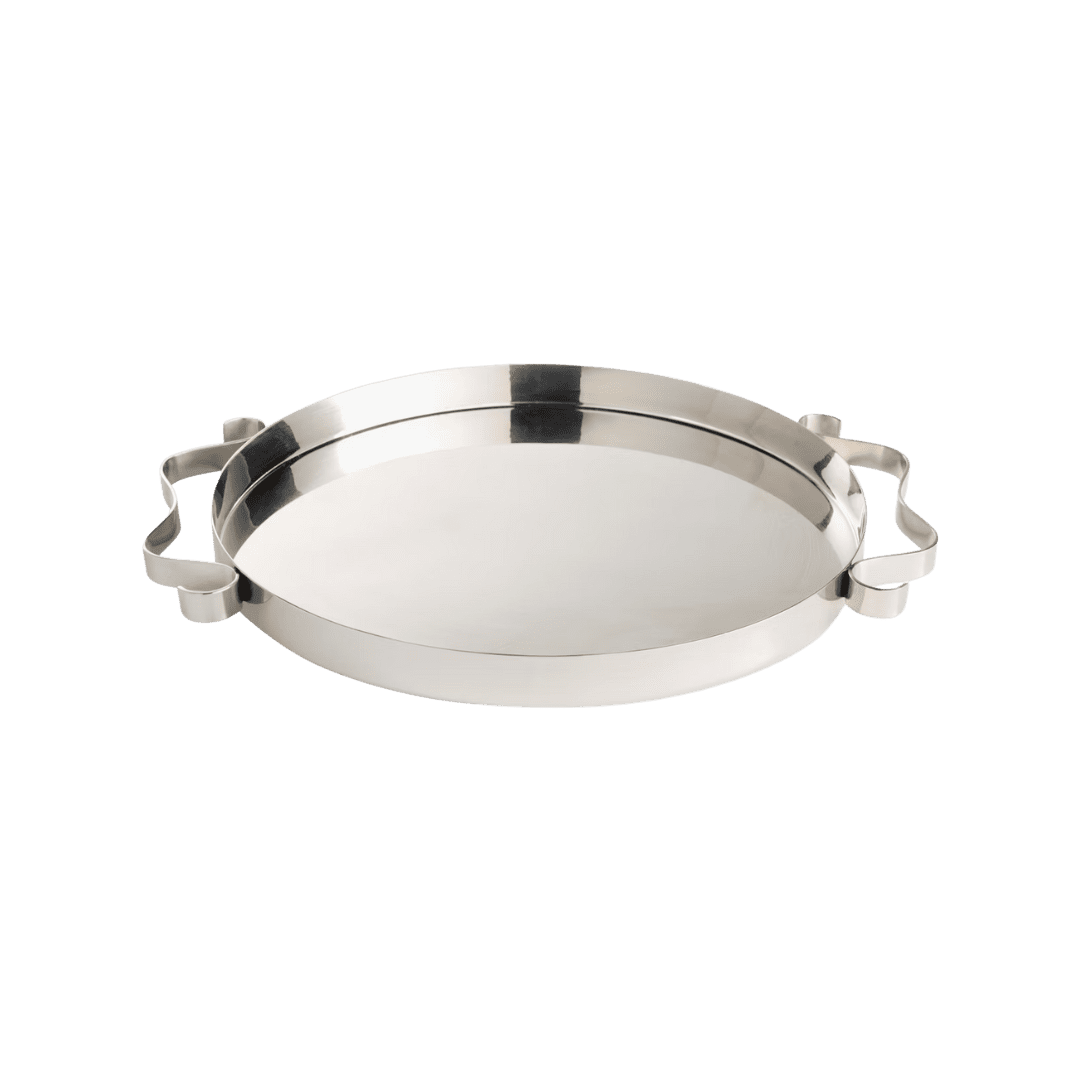 Silver squiggle tray