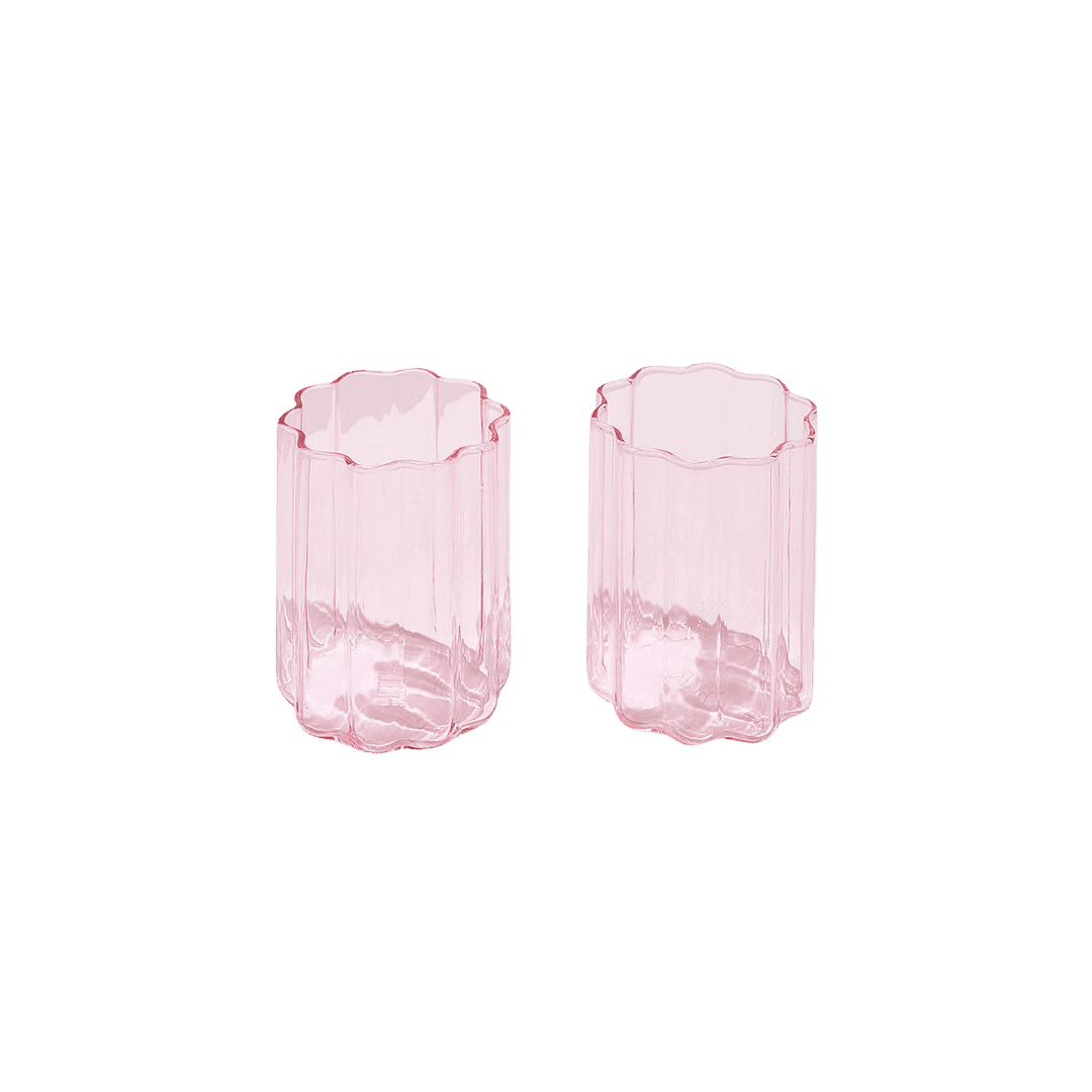 Pink wavy cups