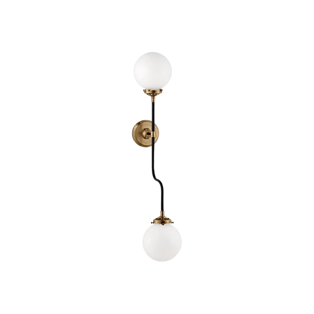 double wall sconce modern