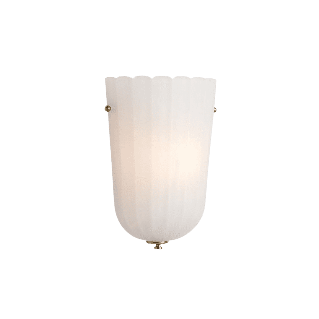 floral shaped wall sconce