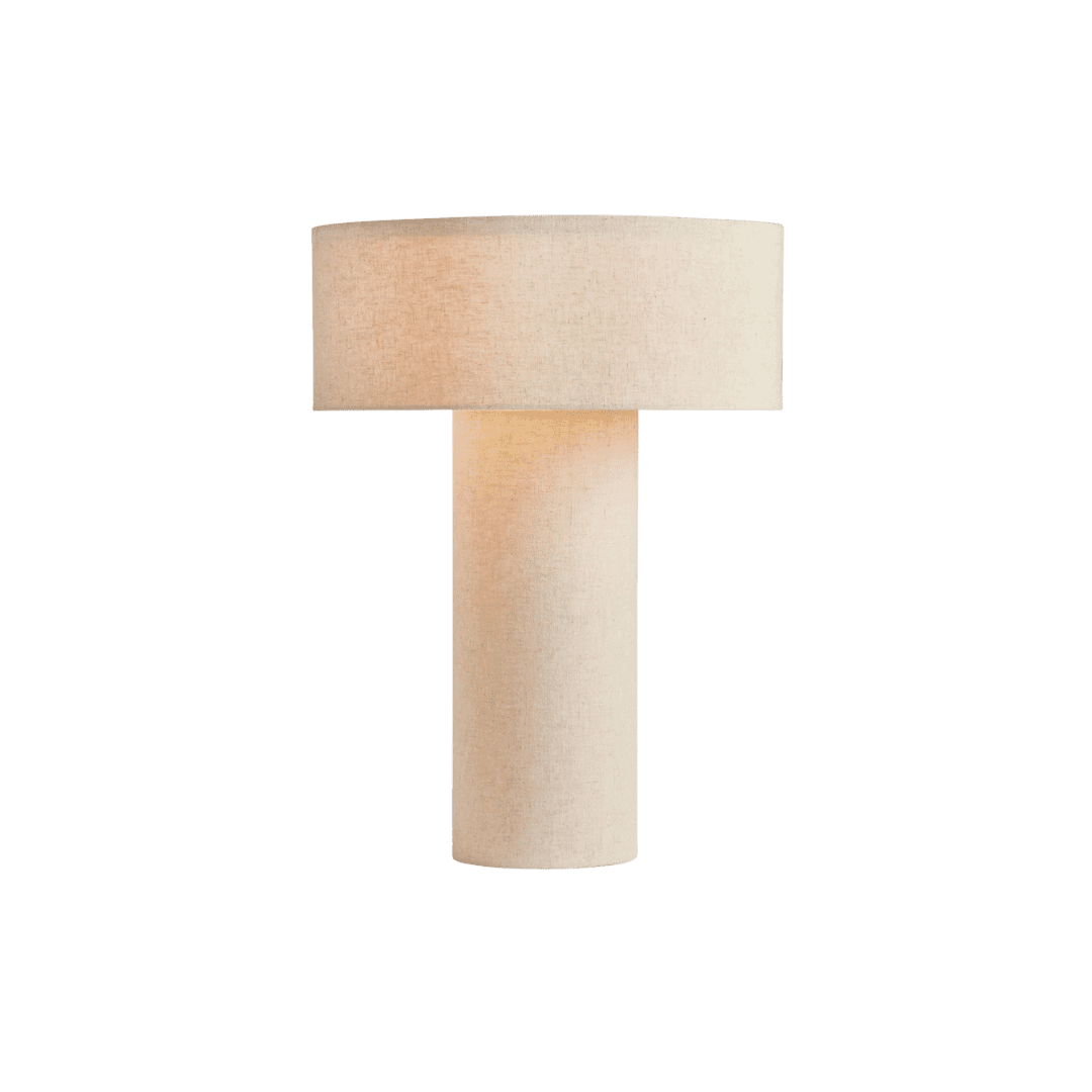 linen shade table lamp