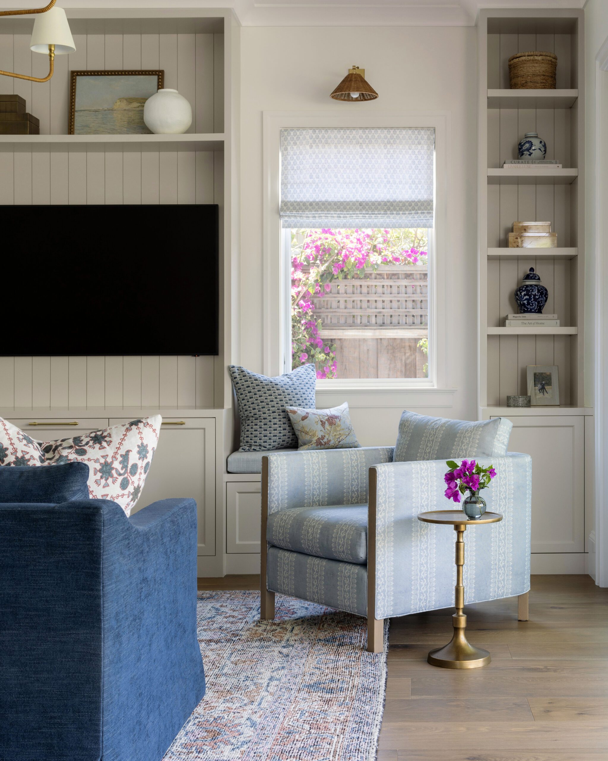 California inspired living room