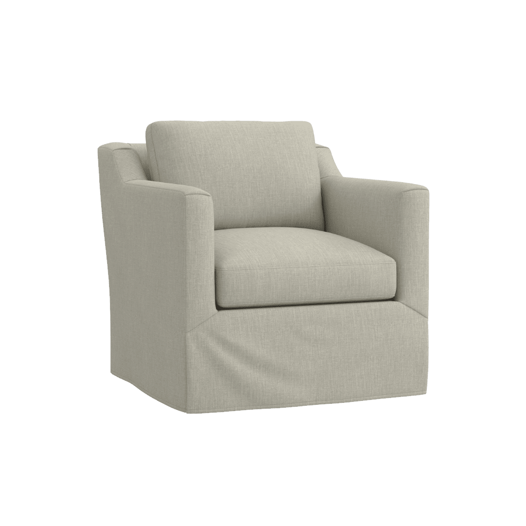 beige swivel chair
