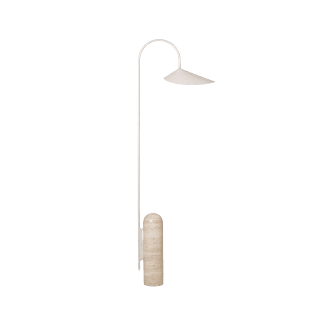 Marble floor lamp