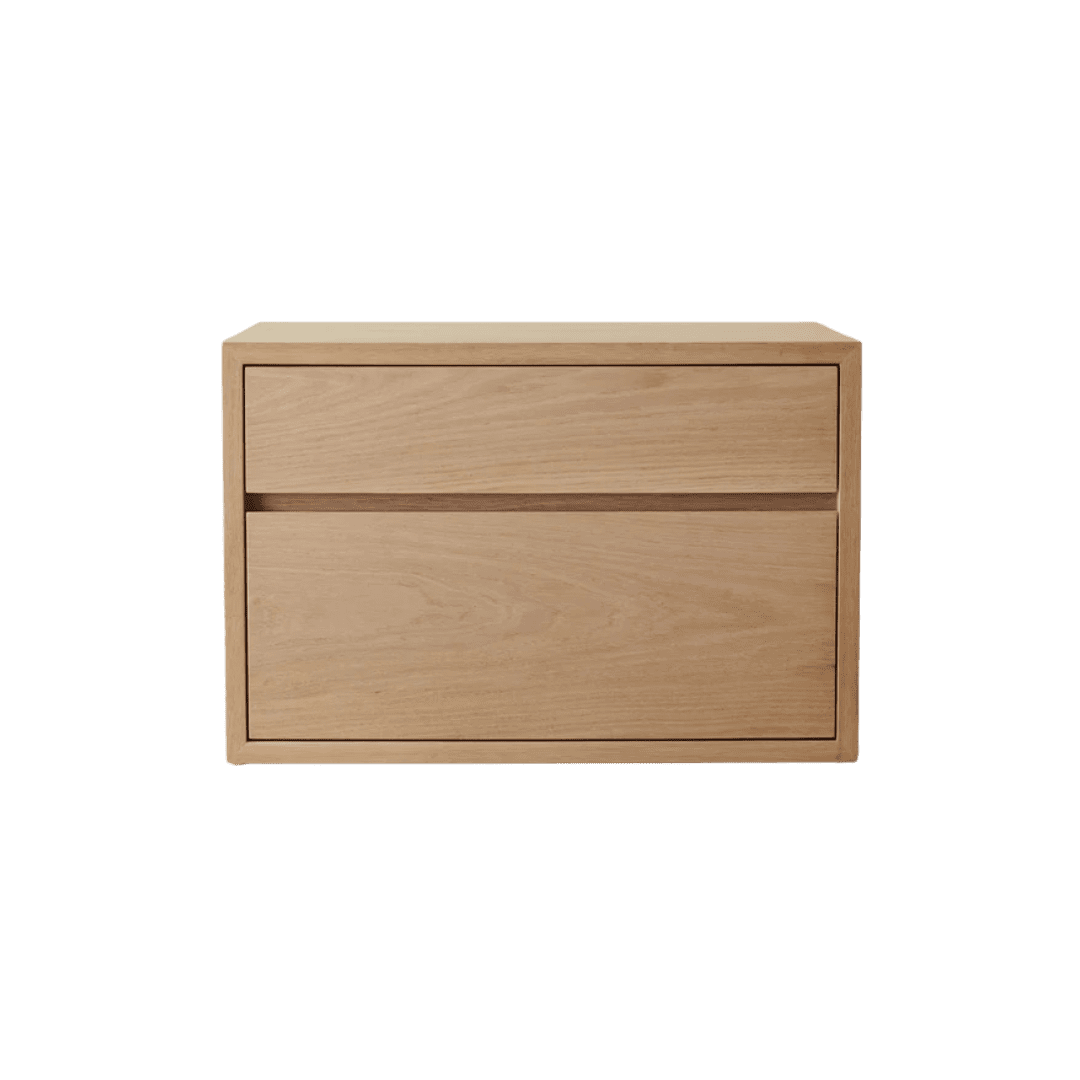 Wooden oak nightstand