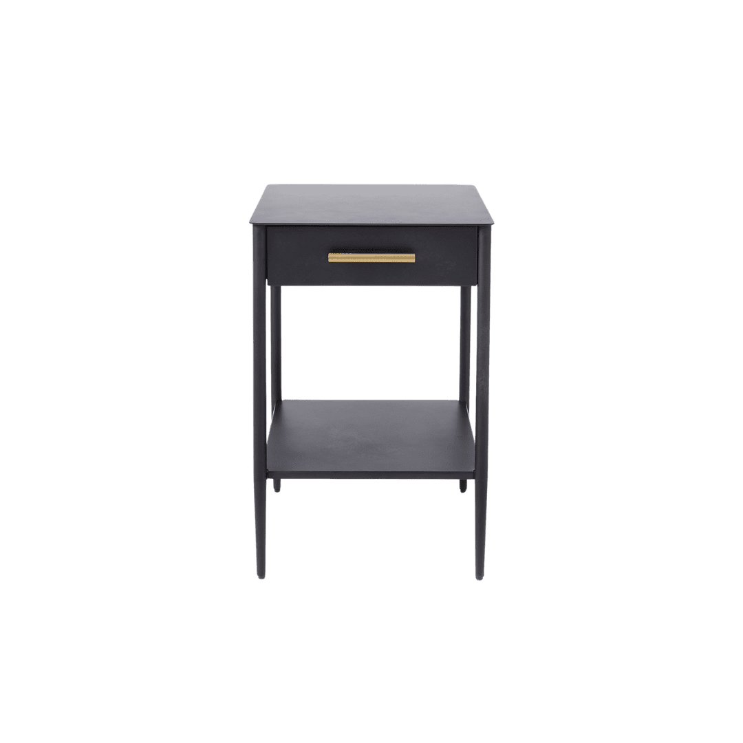 Navy nightstand for bedroom
