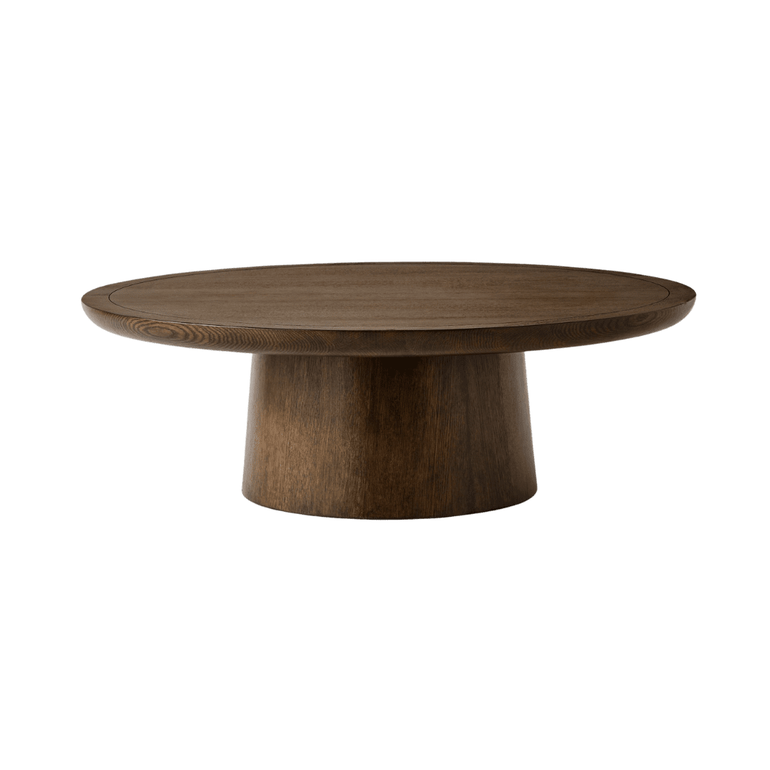 Dark walnut coffee table