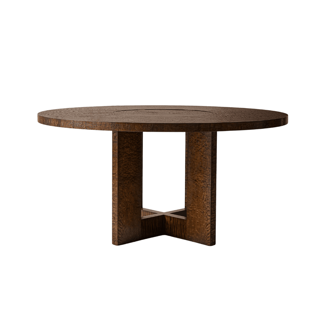 Wood dining table