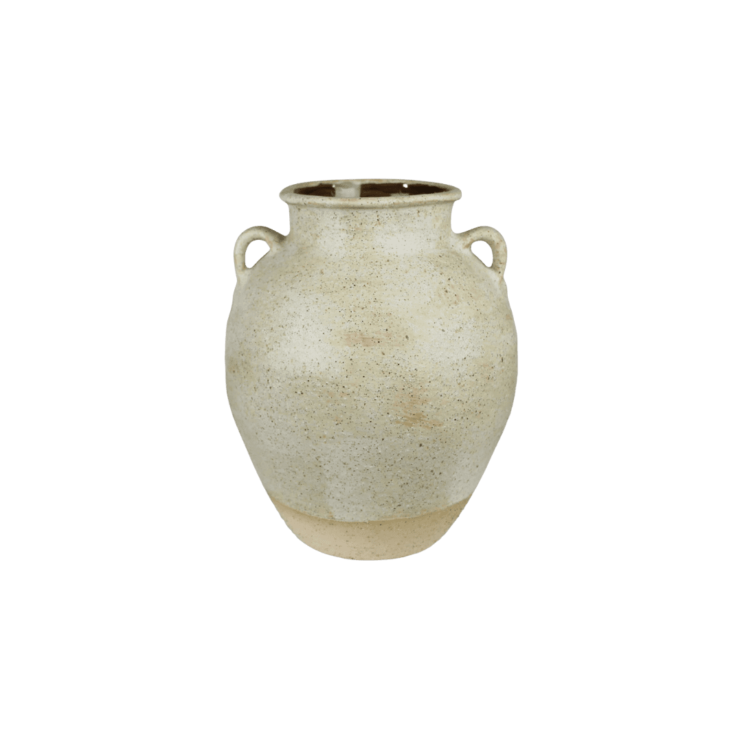 White ceramic pot