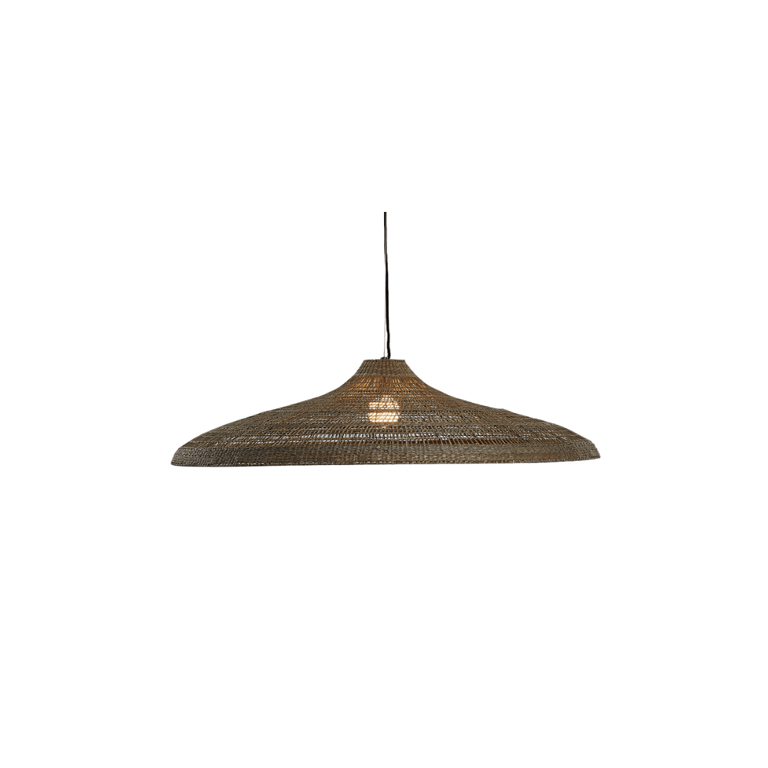 woven pendant light