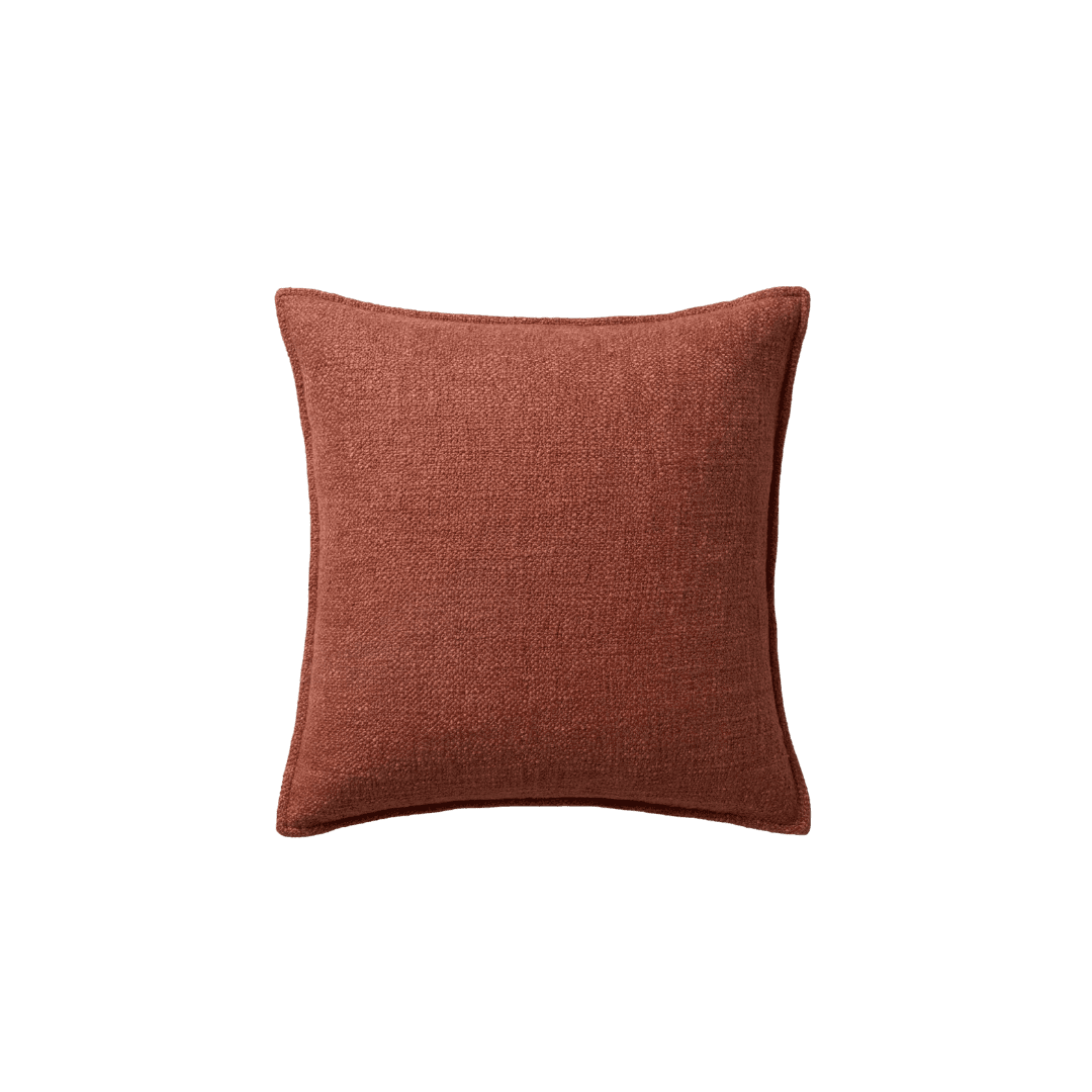 Orange throw pillow