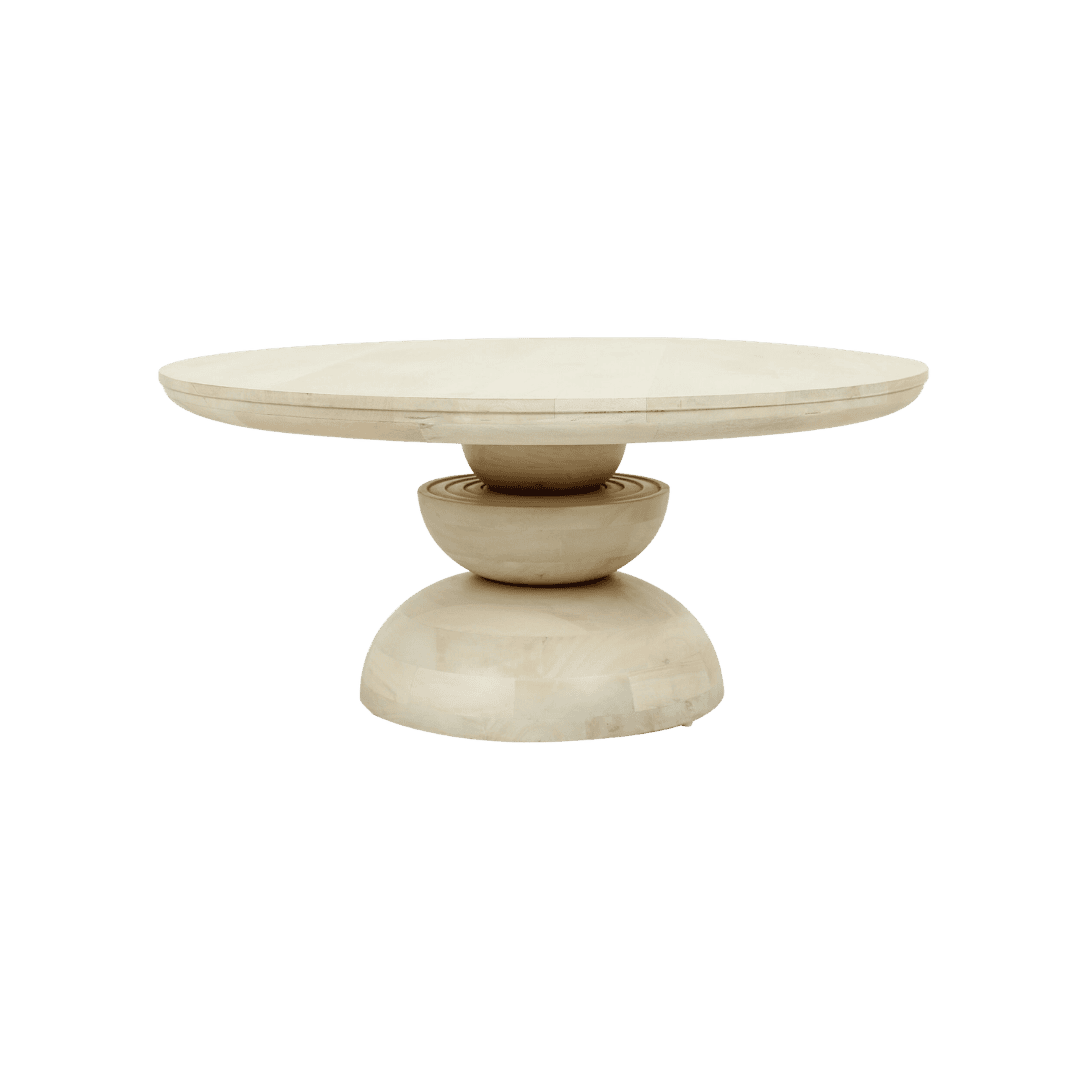 sculptural dining table