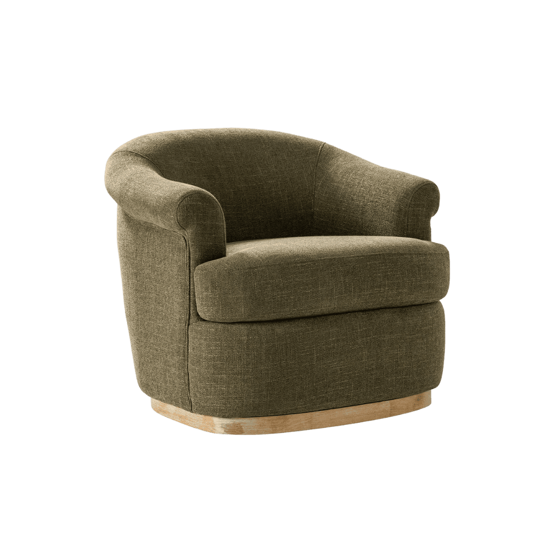 moss green swivel chair